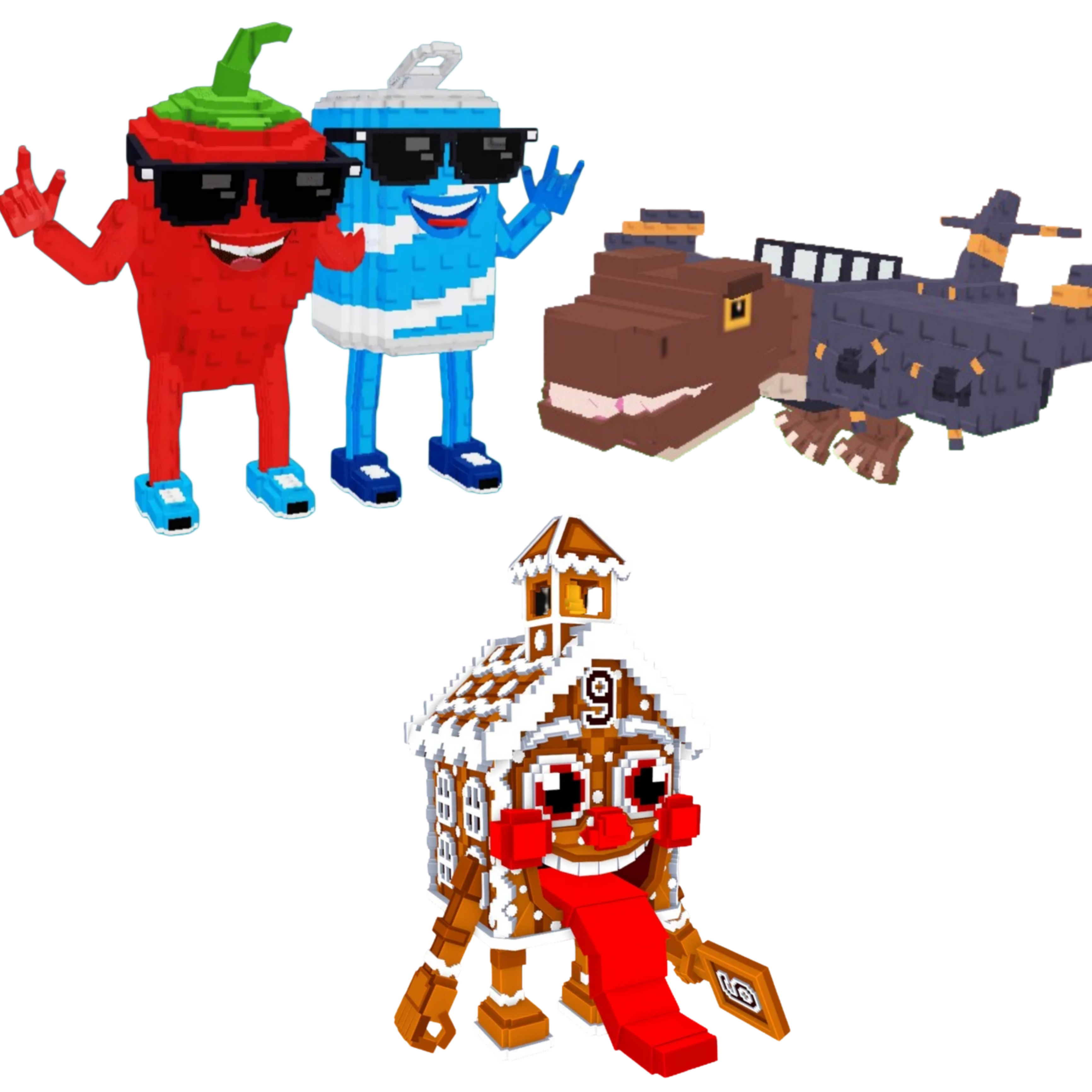 [BUNDLE] - 🐊 1x Swaggy Bros 🐊 1x La Ginger Sekolah 🐊 1x Nuclearo Dinossauro