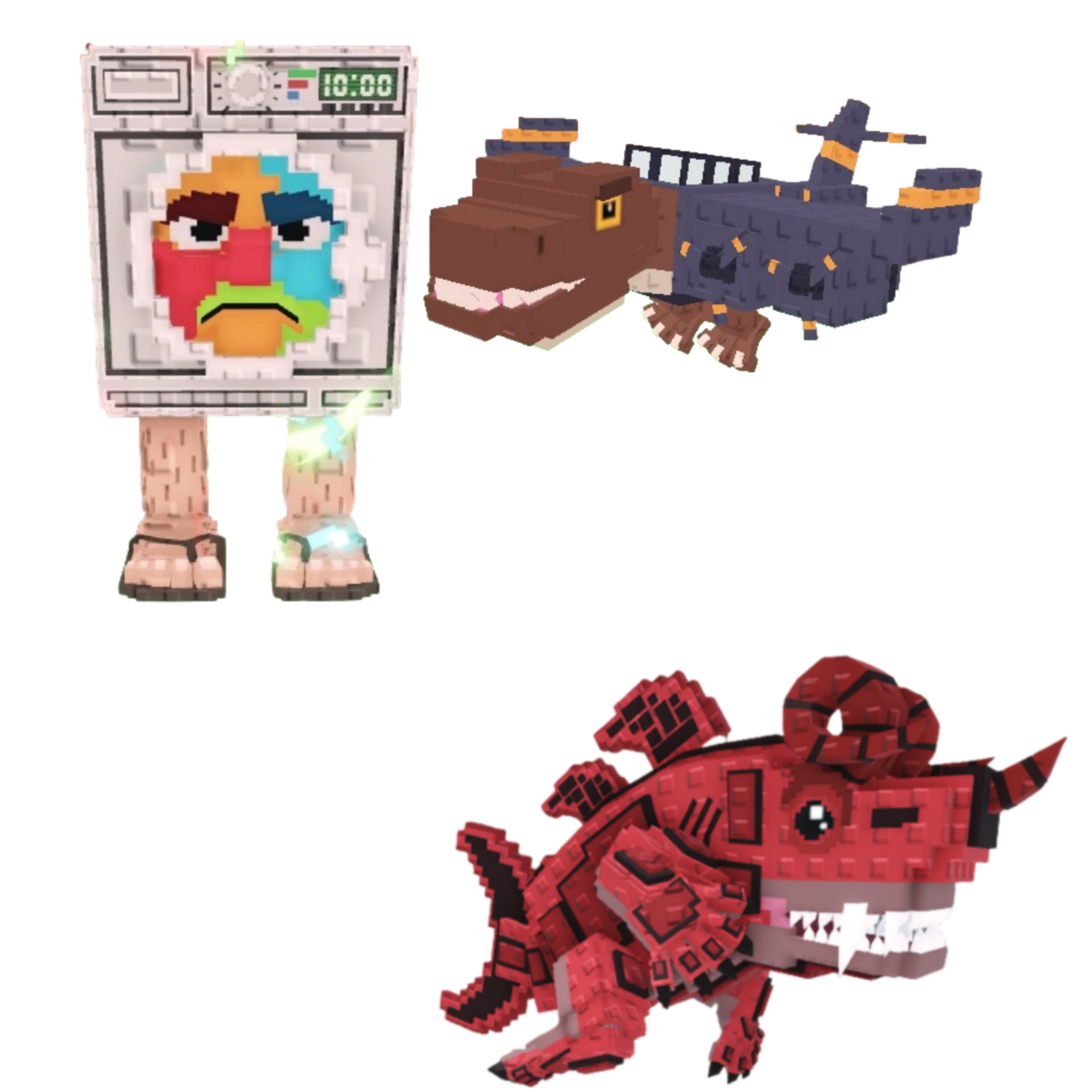 [BUNDLE] - 👒 1x Lavadorito Spinito 👒 1x Nuclearo Dinossauro 👒 1x Eviledon