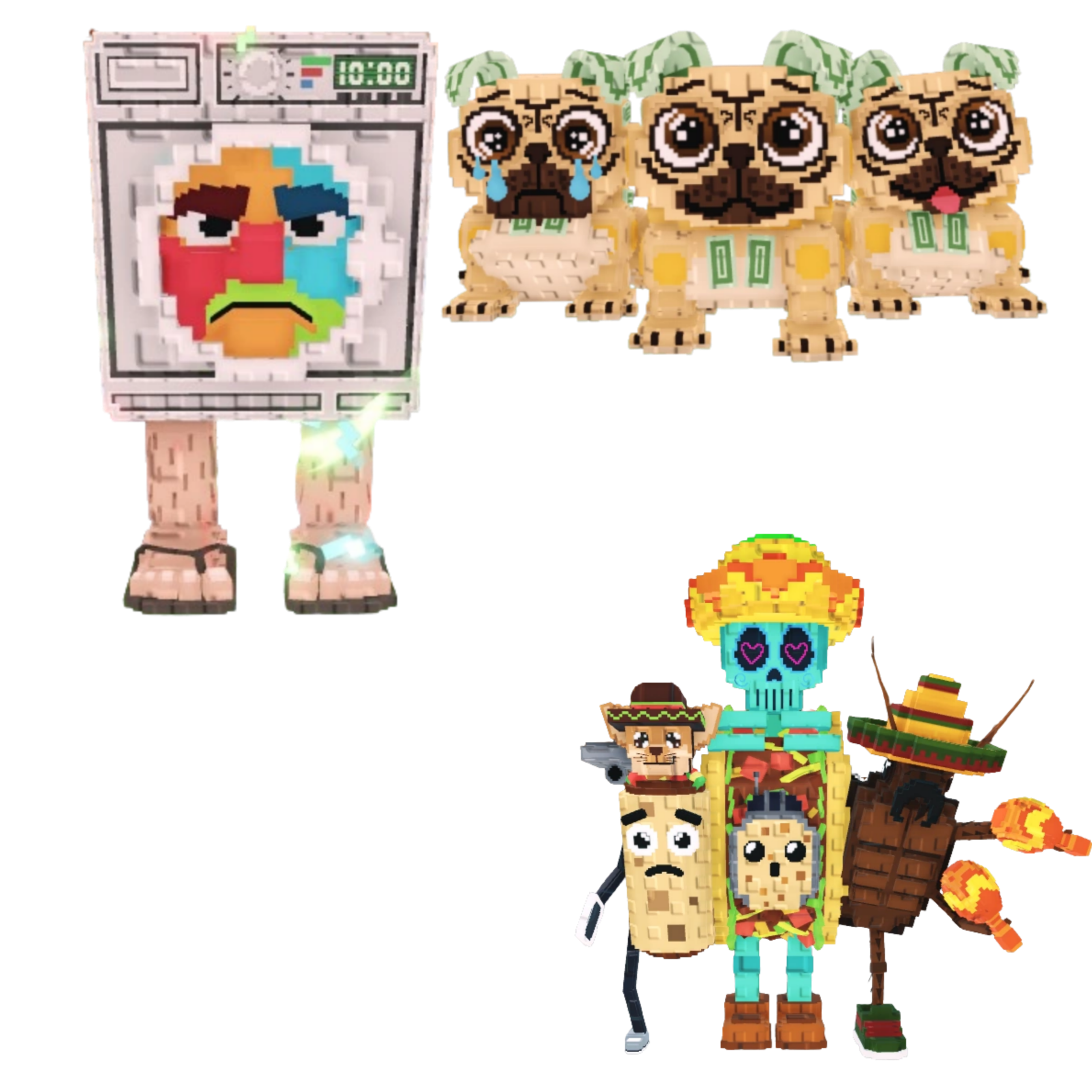[BUNDLE] - 😄 1x Lavadorito Spinito 😄 1x Los Puggies 😄 1x La Taco Combinasion