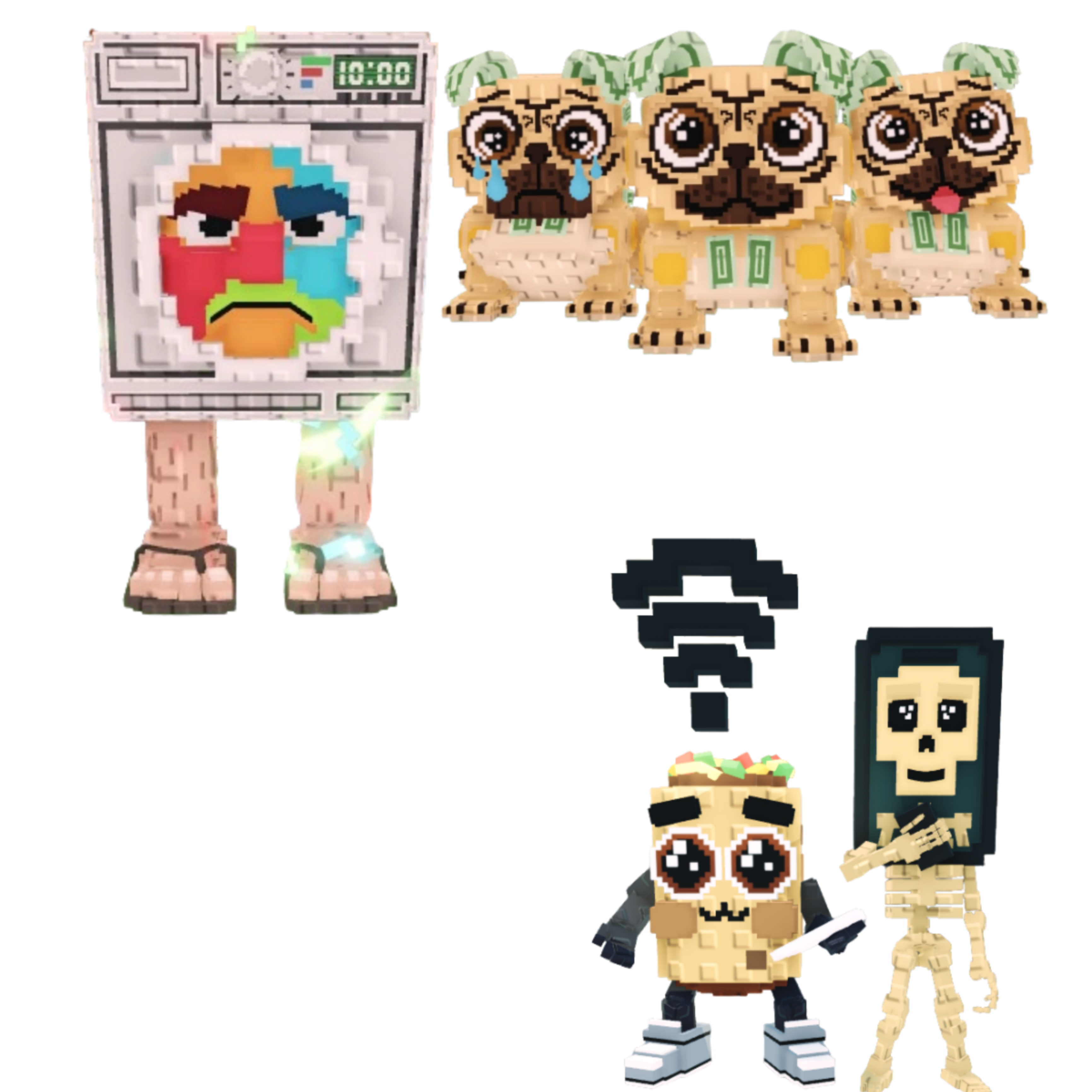 [BUNDLE] - 😆 1x Lavadorito Spinito 😆 1x Los Puggies 😆 1x Los Mobilis