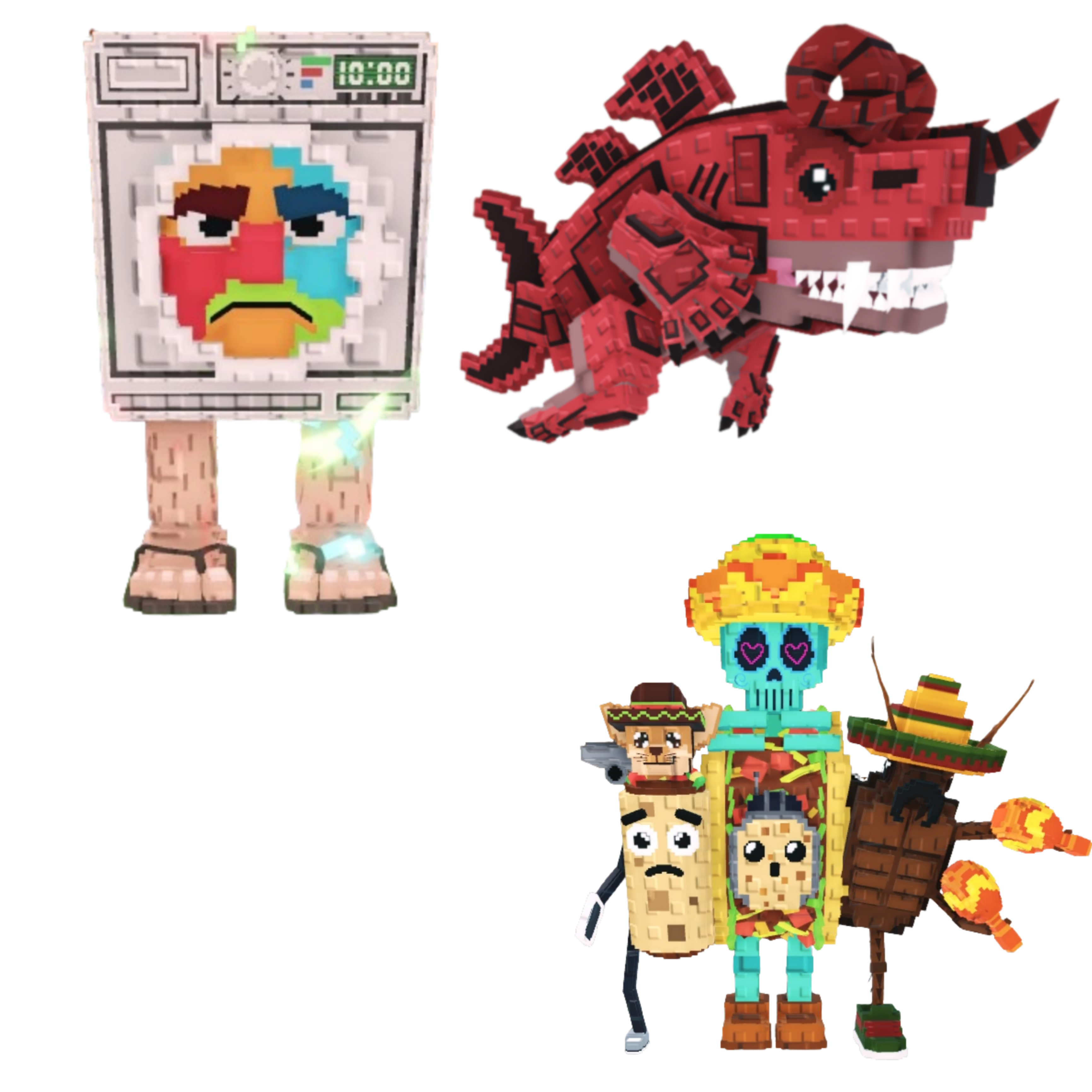 [BUNDLE] - 🥰 1x Lavadorito Spinito 🥰 1x Eviledon 🥰 1x La Taco Combinasion