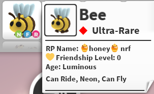 NFR BEE - ADOPT ME / ADOPT ME!
