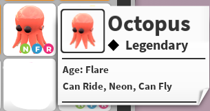 NFR OCTOPUS - ADOPT ME / ADOPT ME!