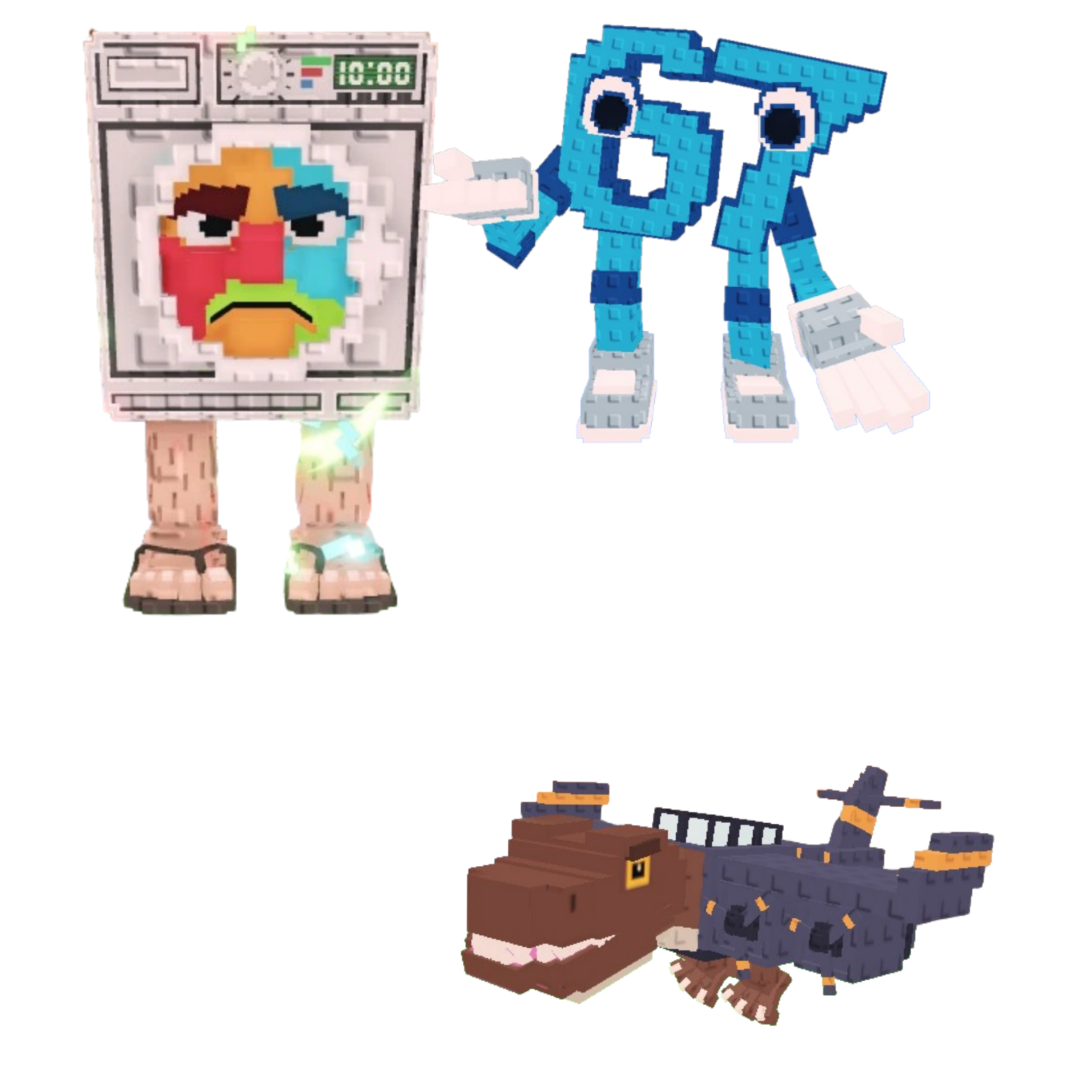 [BUNDLE] - 🧐 1x Lavadorito Spinito 🧐 1x 67 (six seven) 🧐 1x Nuclearo Dinossauro