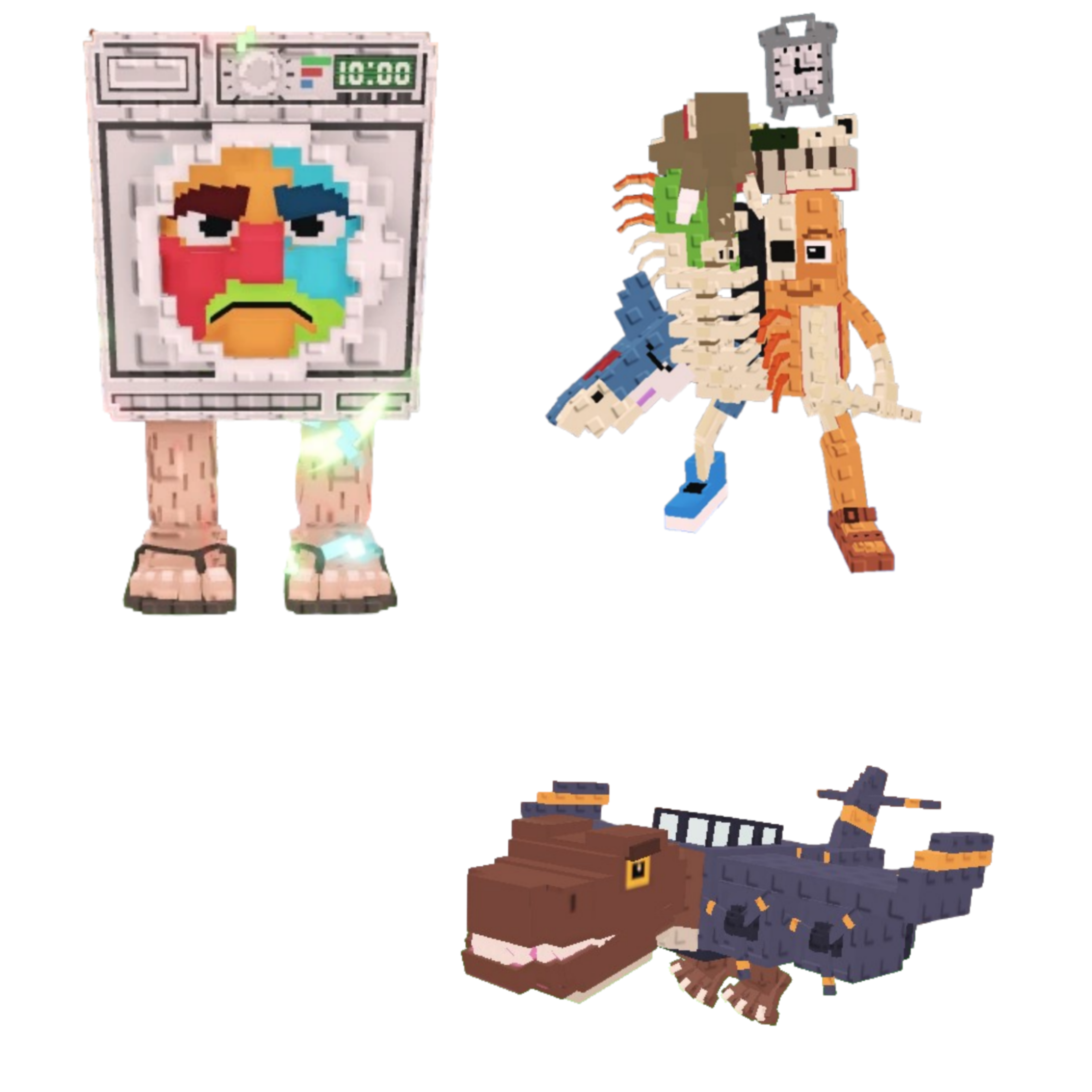 [BUNDLE] - 😻 1x Lavadorito Spinito 😻 1x Nuclearo Dinossauro 😻 1x La Extinct Grande