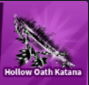 Hollow Oath Katana ( Limited ) - Fast Delivery Blade Ball