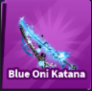 Blue Oni Katana ( Limited ) - Fast Delivery Blade Ball