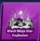 Black ninja Star Set ( Sword  - Emote - Explosion ) ( Limited  ) - Blade Ball fast Delivery