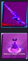 Nebula Sniper Set ( Emote  + Sniper ) ( Limited ) - Fast Delivery Blade Ball