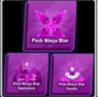 Pink Ninja Star Set ( Sword + Emote + Explosion ) ( Limited ) - Response in 1 minute