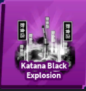 Katana Black Explosion ( Limited ) - Fast Delivery Blade Ball