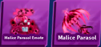 Malice Parasol Set ( Limited ) ( Parasol + Emote ) - Fast Delivery