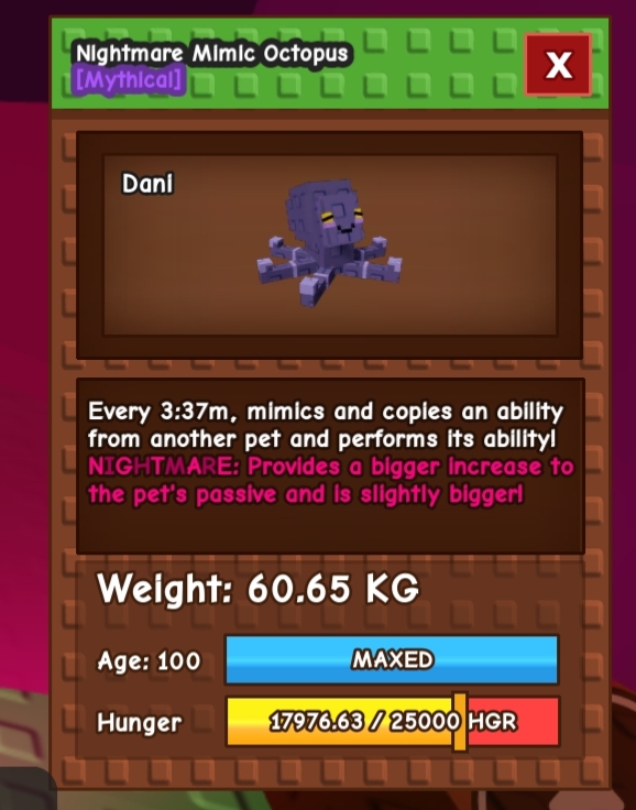 Huge Nightmare Mimic Octopus 60Kg+ Guarantee | Use Medium toy for 15s