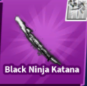 Black Ninja Katana with Finisher - Fastest Delivery