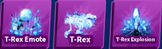 T-Rex Full Set ( Sword - Emote - Explosion ) ( Limited ) - Fast Delivery Blade Ball
