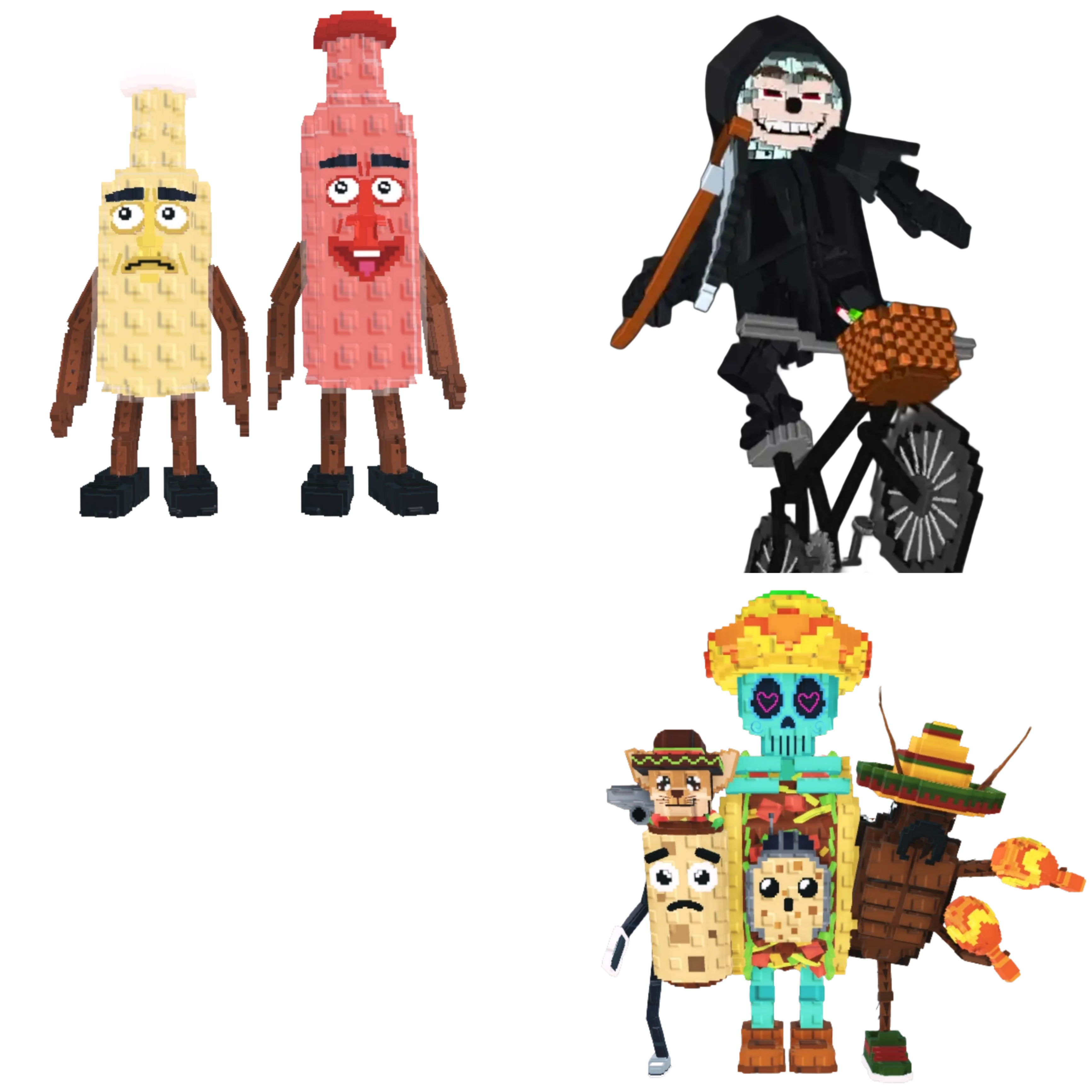 [BUNDLE] - 🐫 1x Ketchuru And Musturu 🐫 1x Mieteteira Bicicleteira 🐫 1x La Taco Combinasion
