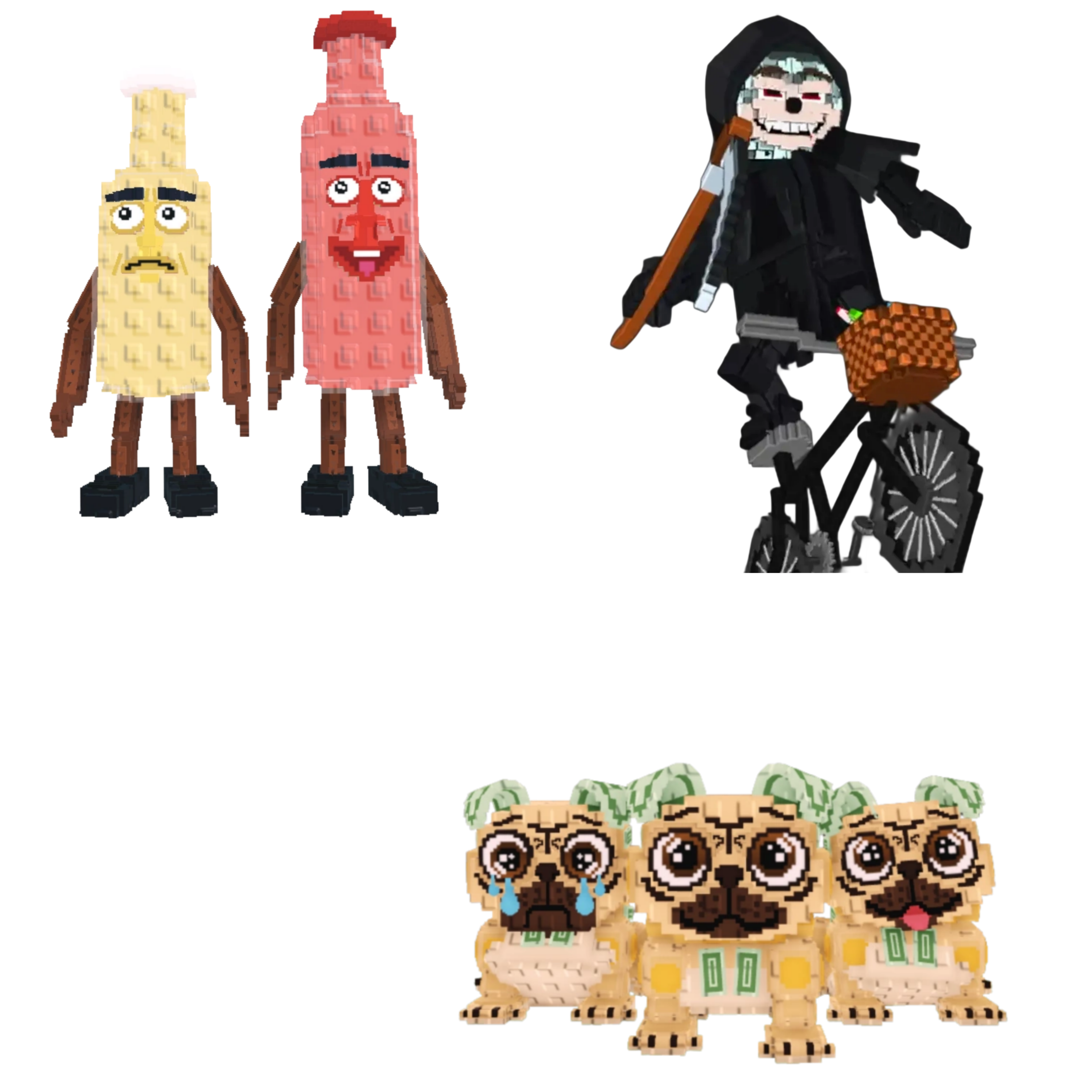 [BUNDLE] - 🦛 1x Ketchuru And Musturu 🦛 1x Mieteteira Bicicleteira 🦛 1x Los Puggies