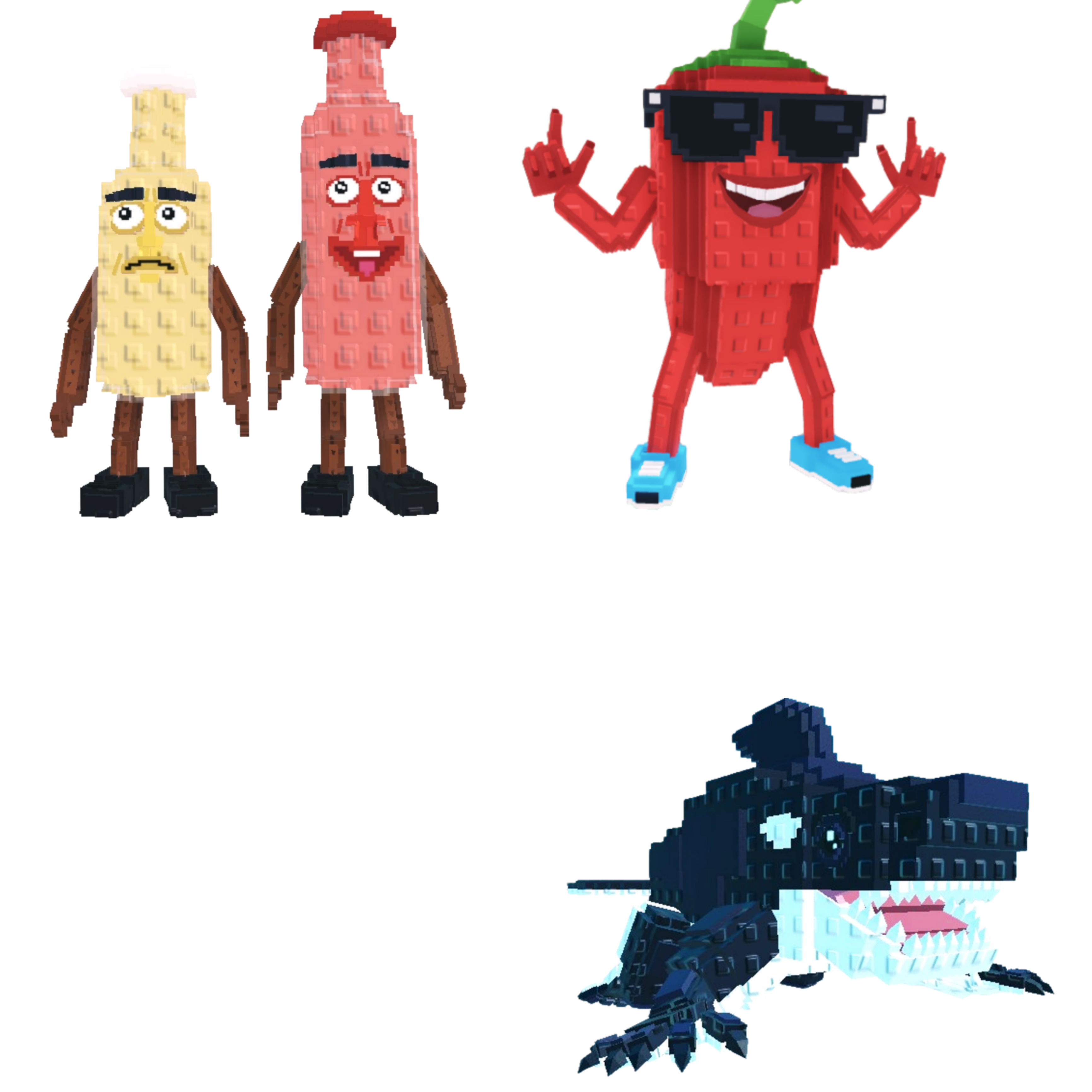 [BUNDLE] - 🐰 1x Ketchuru And Musturu 🐰 1x Chillin Chil 🐰 1x Orcaledon