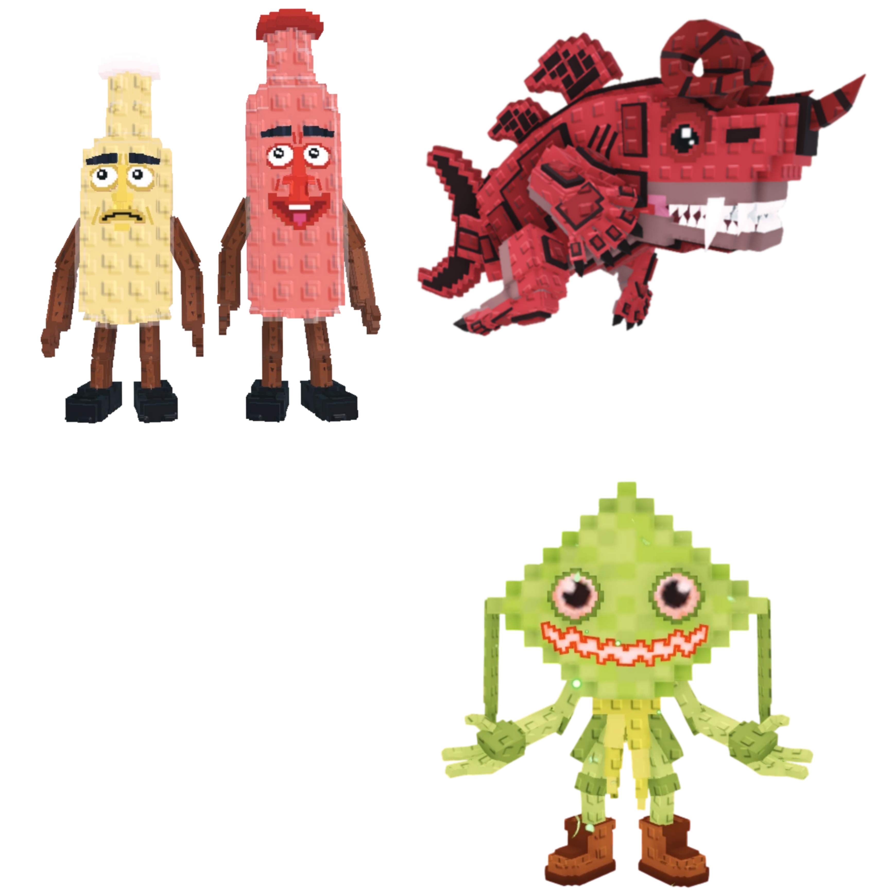 [BUNDLE] - 🐿️ 1x Ketchuru And Musturu 🐿️ 1x Eviledon 🐿️ 1x Ketupat Kepat