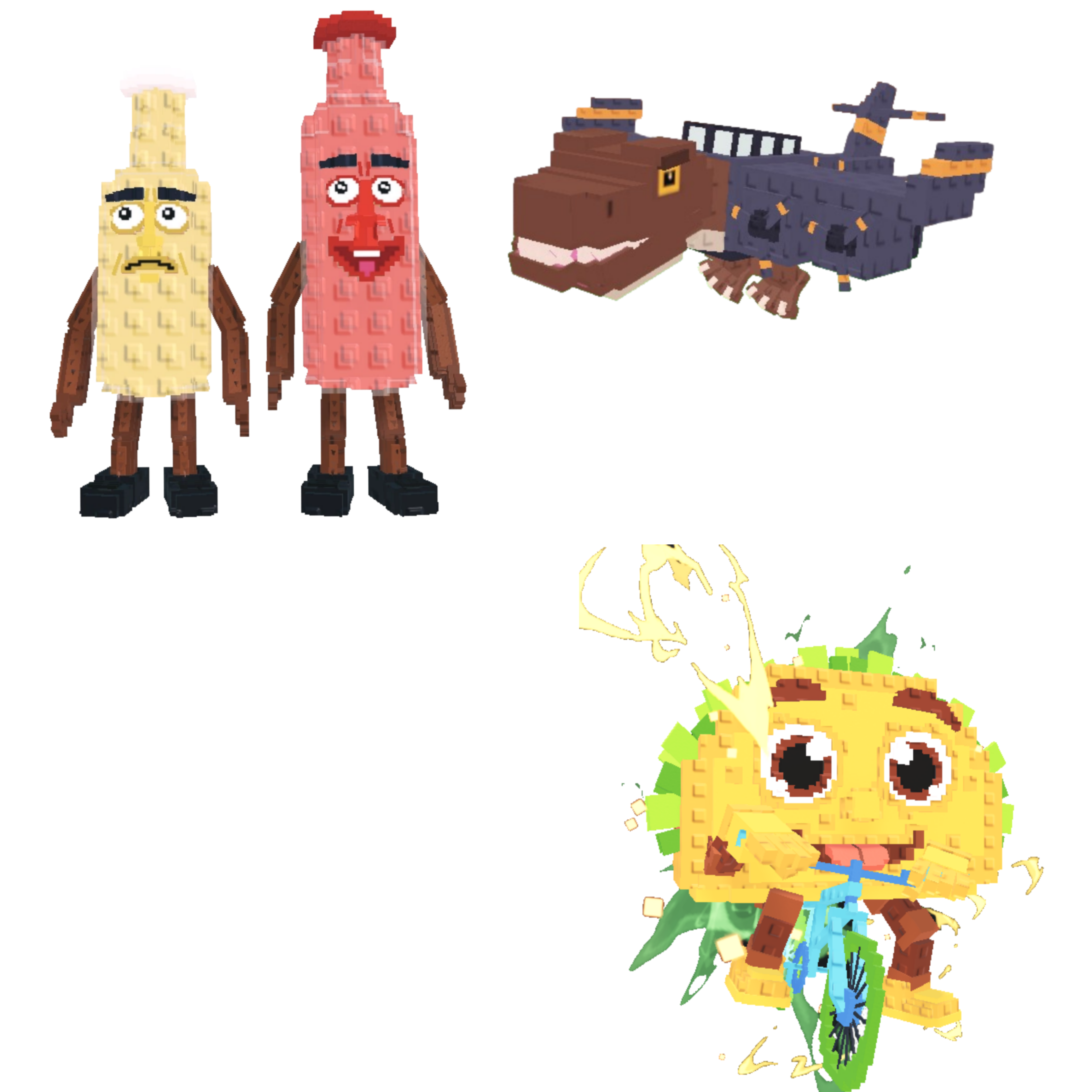 [BUNDLE] - 🦃 1x Ketchuru And Musturu 🦃 1x Nuclearo Dinossauro 🦃 1x Tacorita Bicicleta