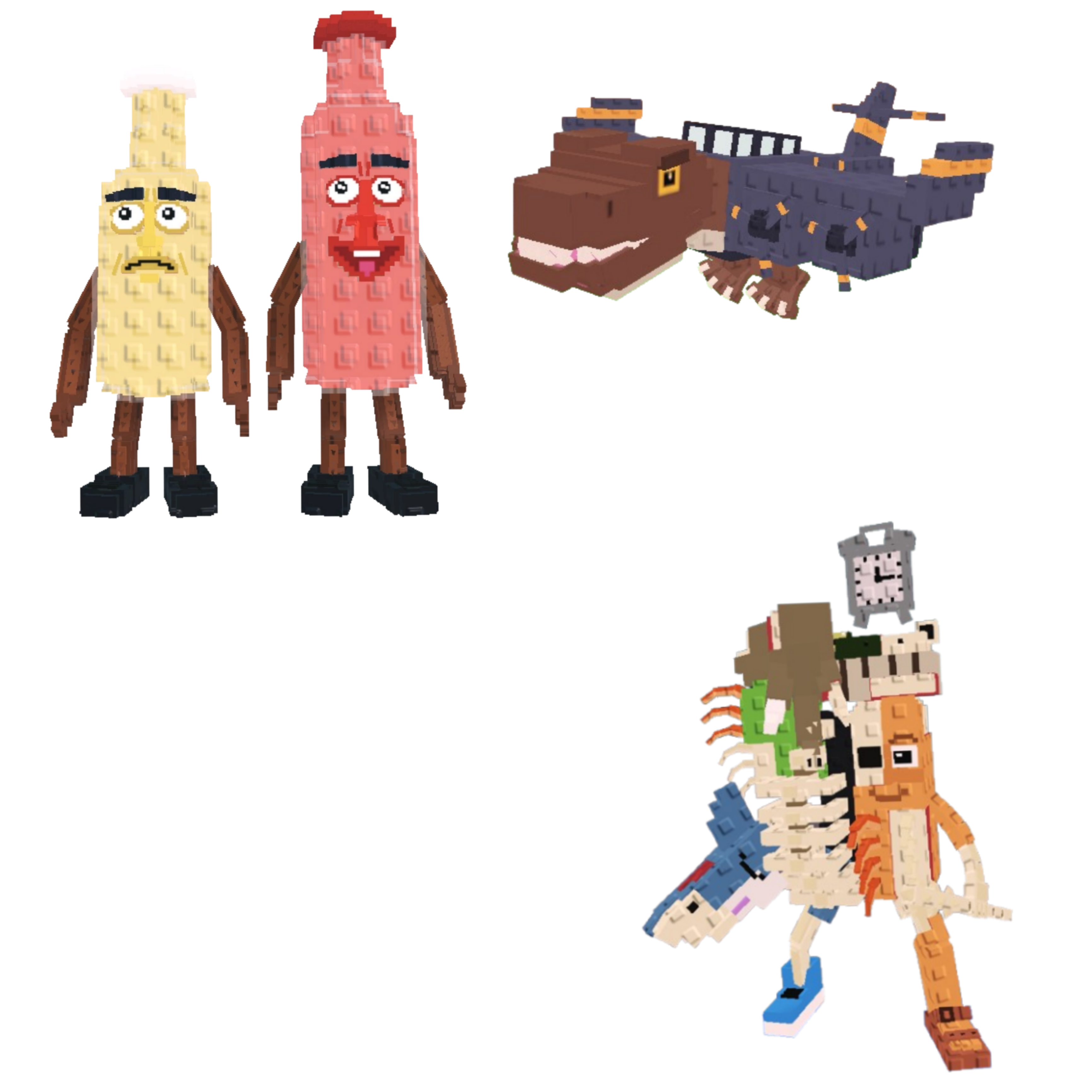 [BUNDLE] - 🐔 1x Ketchuru And Musturu 🐔 1x Nuclearo Dinossauro 🐔 1x La Extinct Grande