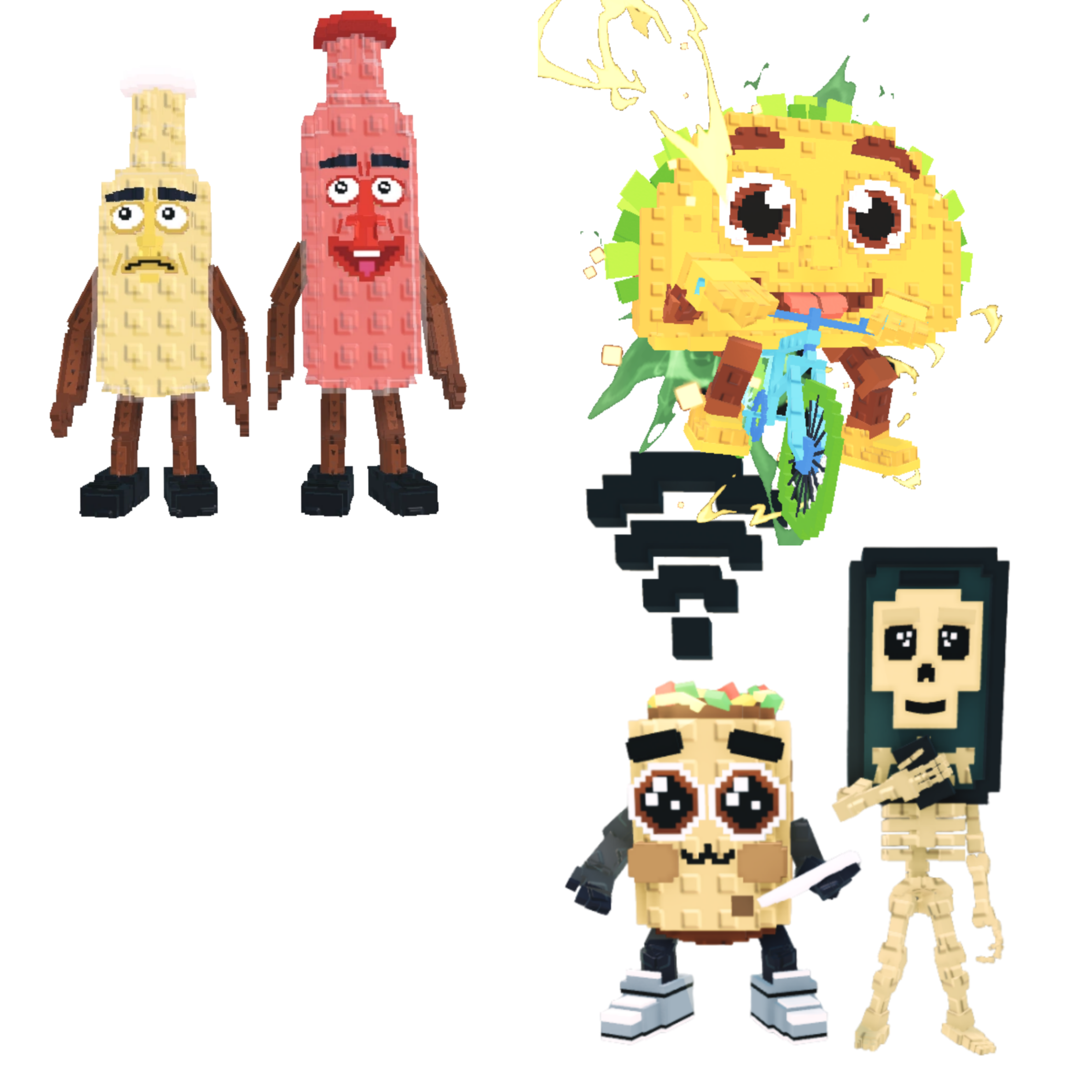 [BUNDLE] - 🐓 1x Ketchuru And Musturu 🐓 1x Tacorita Bicicleta 🐓 1x Los Mobilis