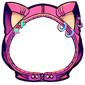 Neon Cat Hoodie (Pink) avatar decoration | 🔥Cheap Decoration $4.99