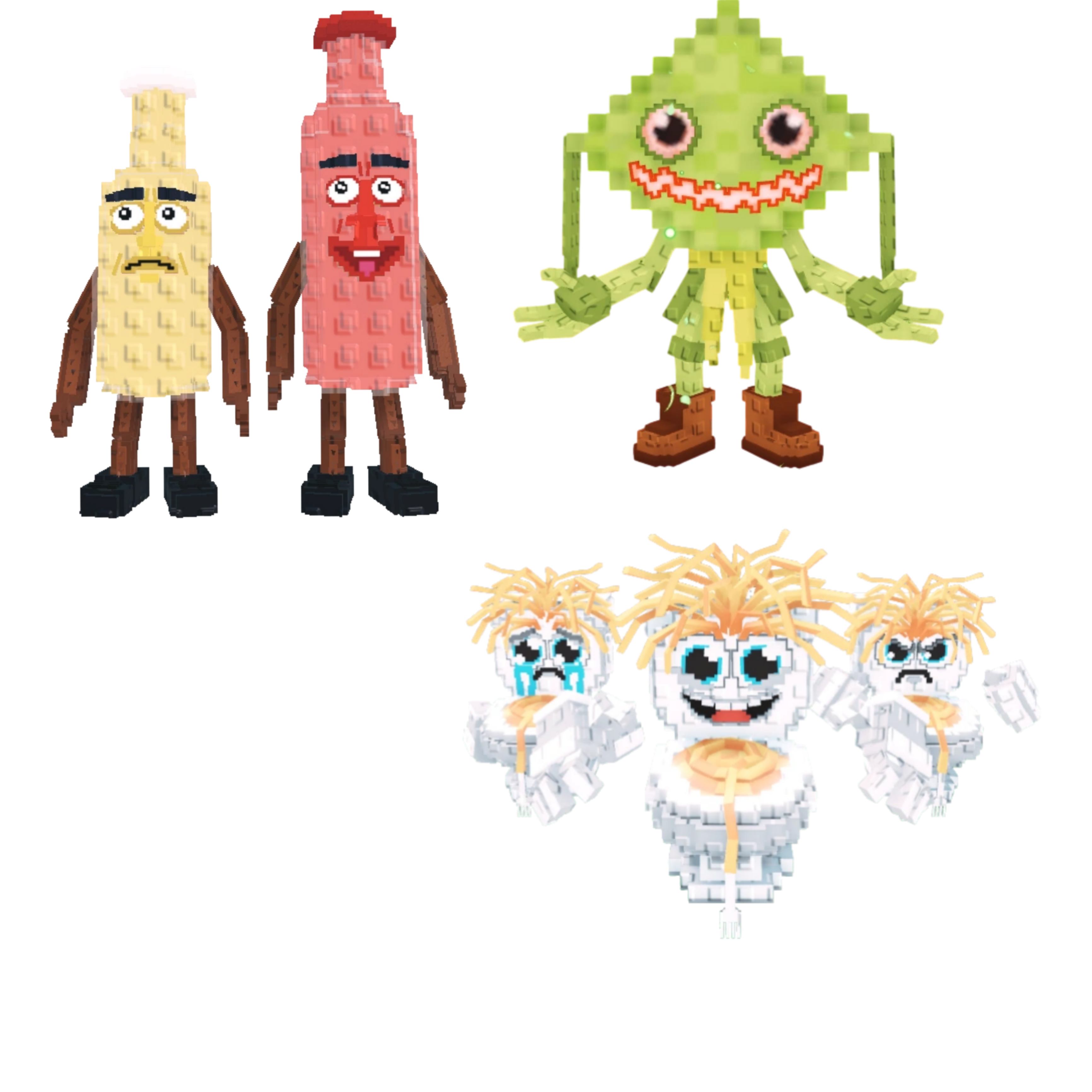 [BUNDLE] - 🐟 1x Ketchuru And Musturu 🐟 1x Los Spaghettis 🐟 1x Ketupat Kepat