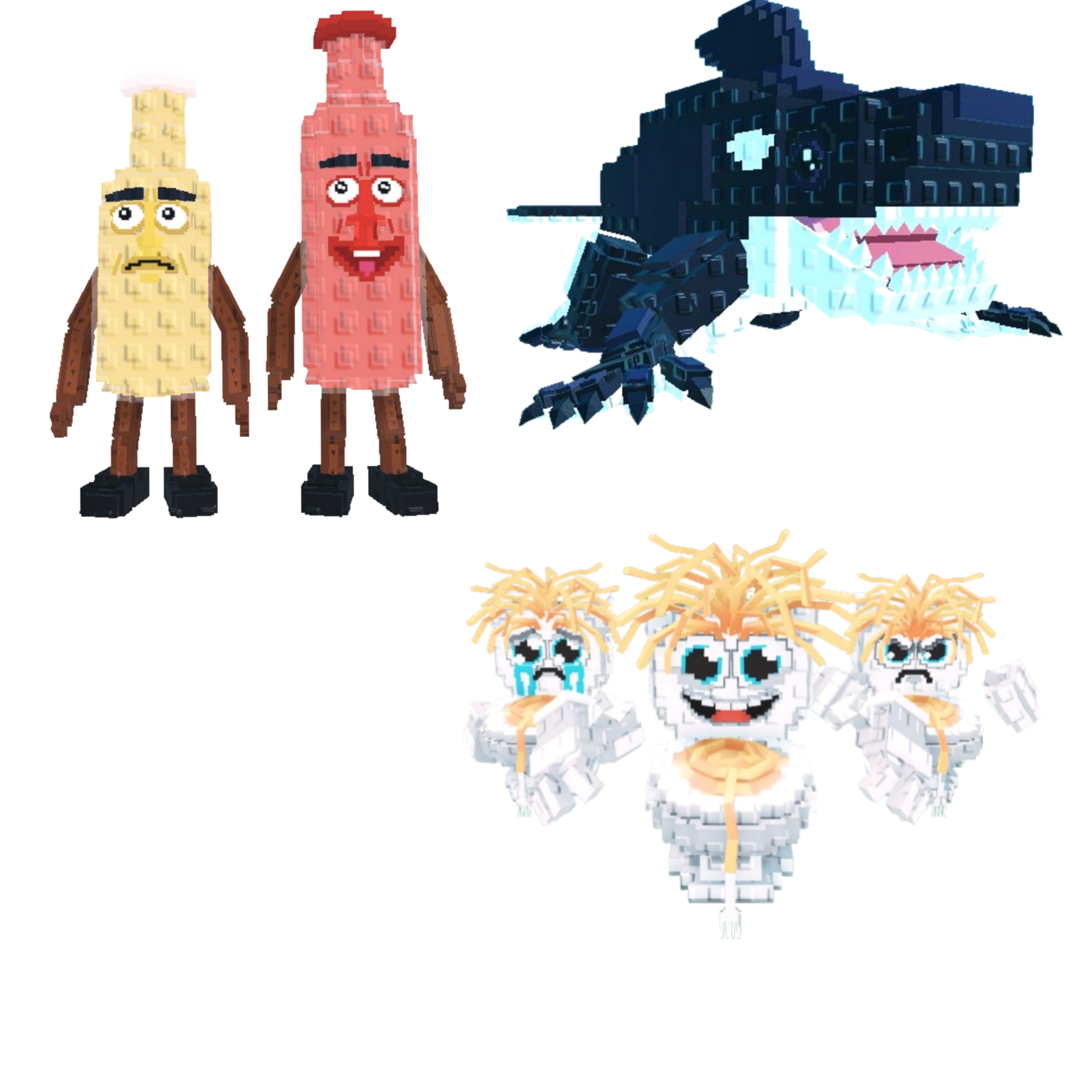 [BUNDLE] - 🐡 1x Ketchuru And Musturu 🐡 1x Los Spaghettis 🐡 1x Orcaledon
