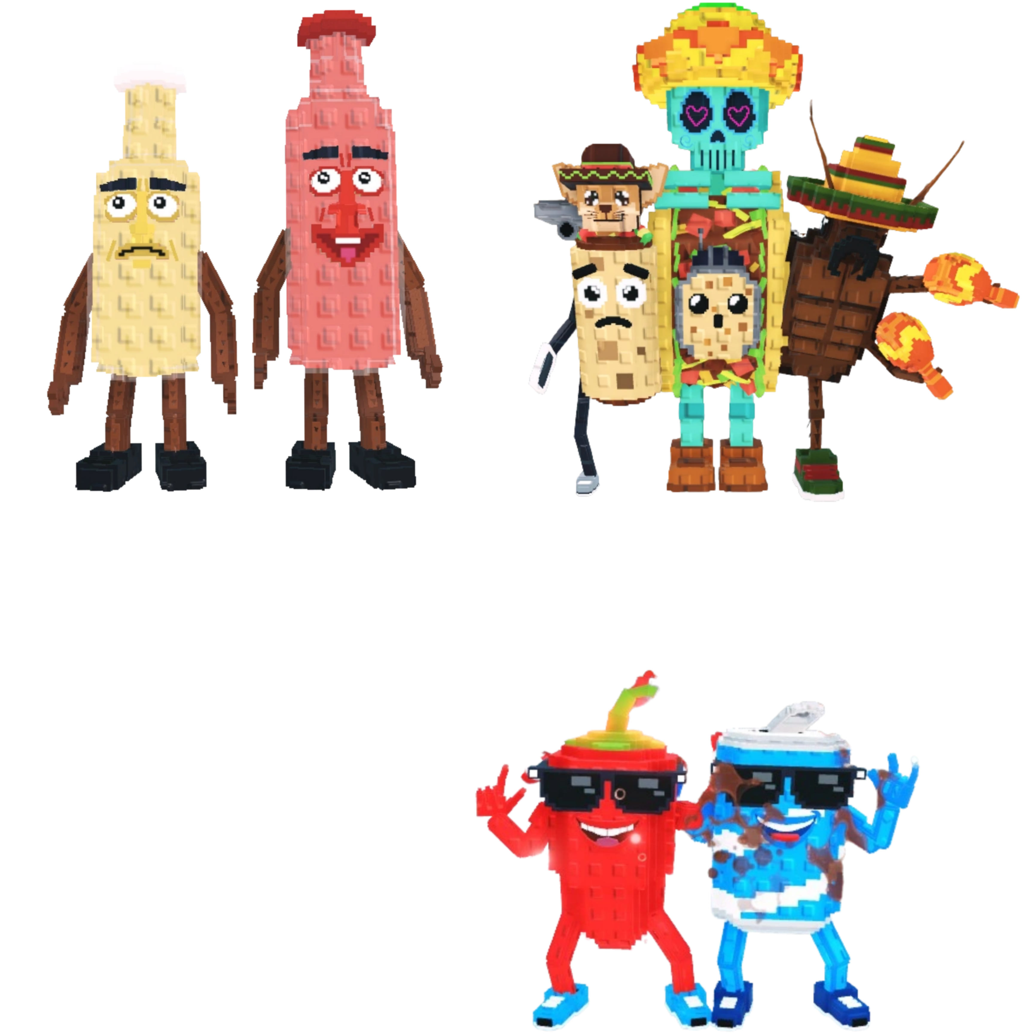 [BUNDLE] - 🦈 1x Ketchuru And Musturu 🦈 1x La Taco Combinasion 🦈 1x Swaggy Bros