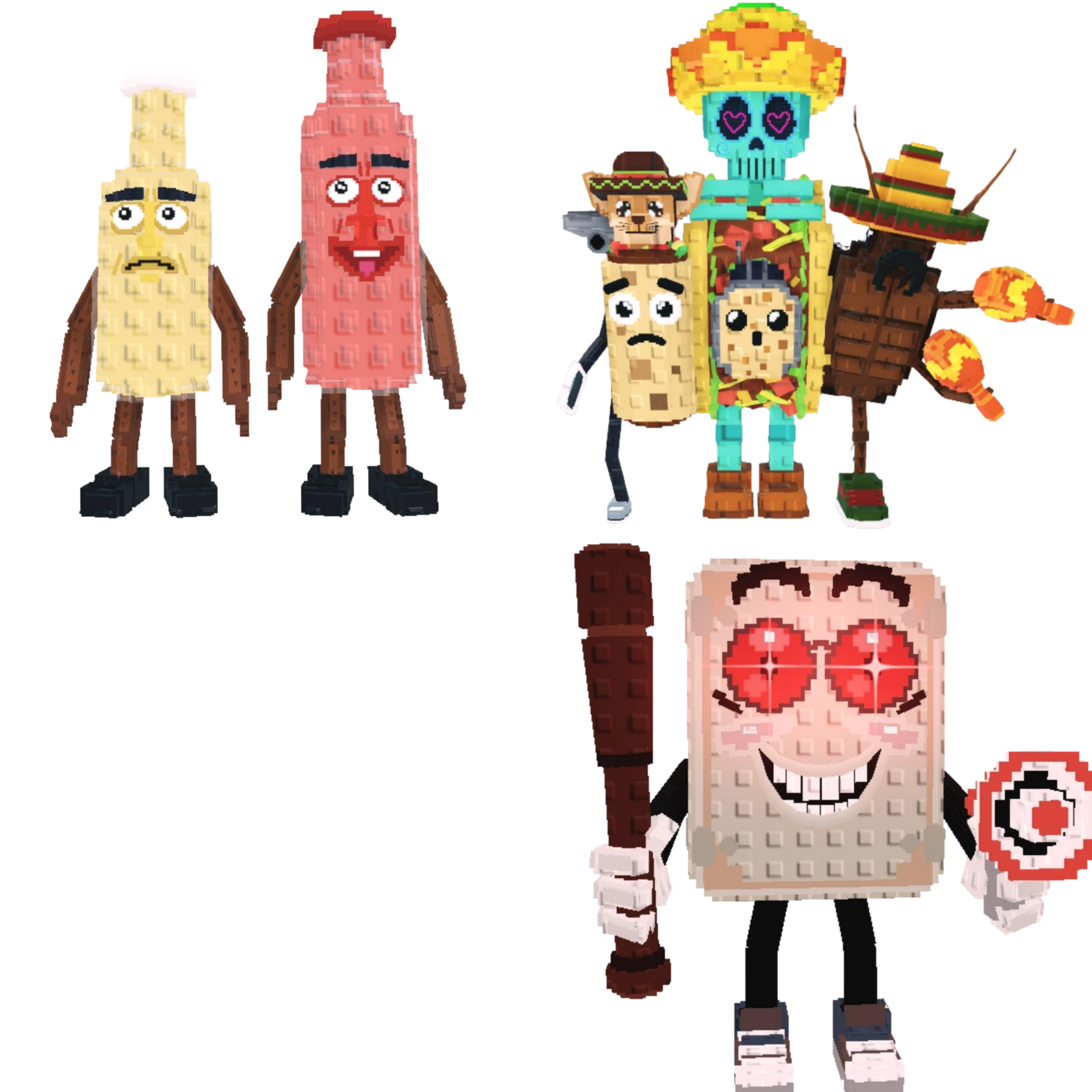 [BUNDLE] - 🐚 1x Ketchuru And Musturu 🐚 1x La Taco Combinasion 🐚 1x Tang Tang Keletang