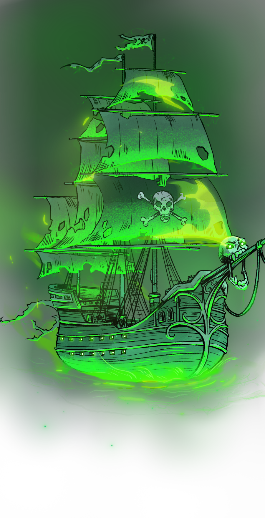 Haunted Man o’ War profile effect | 🔥Cheap Decoration $4.99