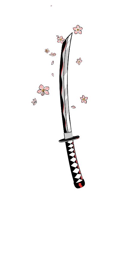 Sakura Katana profile effect | 🔥Cheap Decoration $4.99