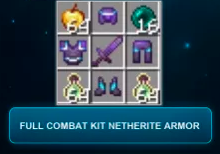 ⚔️ Full Combat Kit ⚔️Netherite Armor ✨ Fastest Delivery ✨
