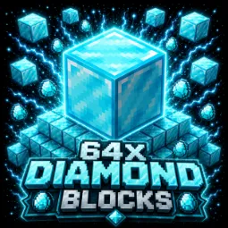 🩷64x Diamond Blocks🩷DonutSMP🩷INSTANT FAST DELIVERY🩷