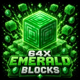 🩷64x Emerald Blocks🩷DonutSMP🩷INSTANT FAST DELIVERY🩷