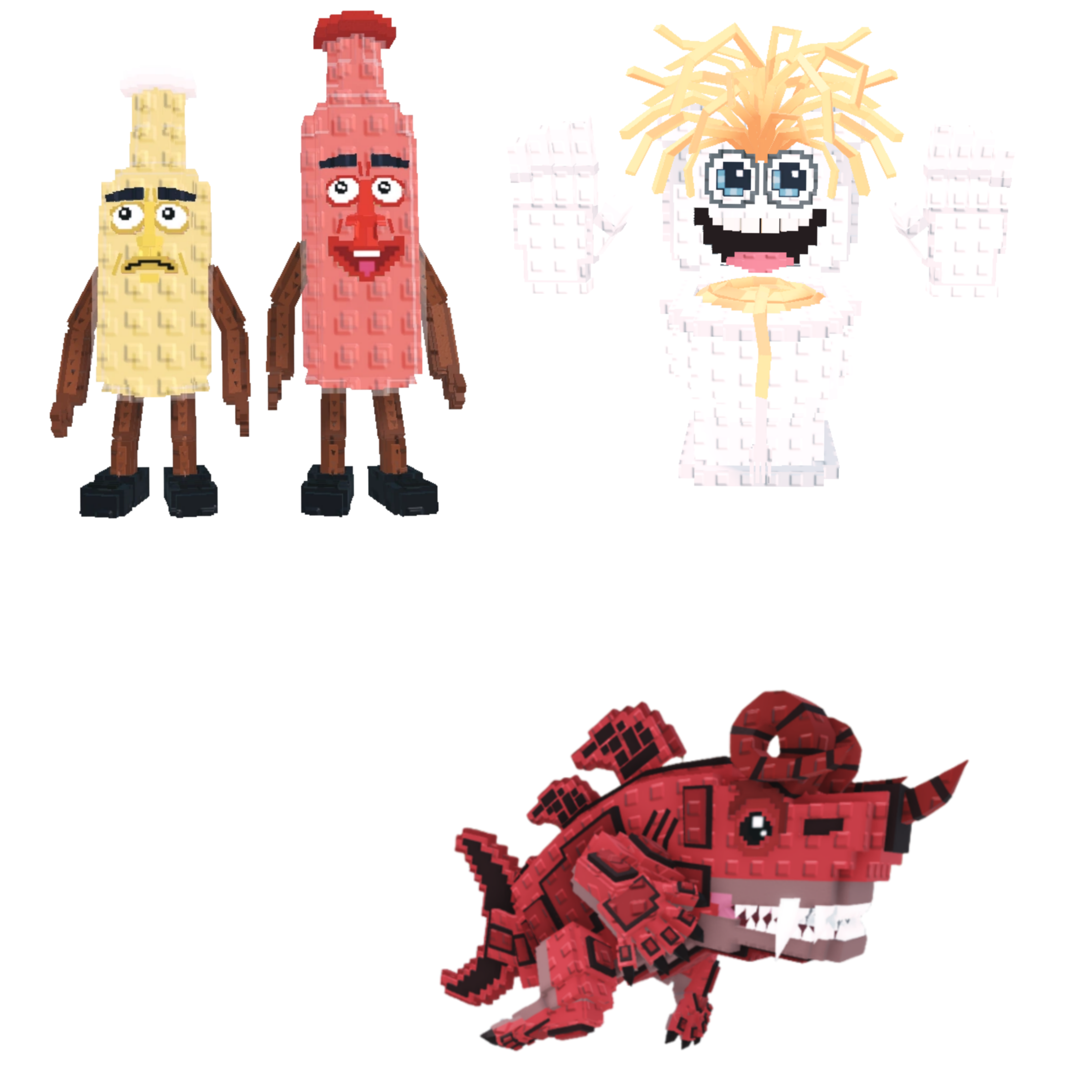 [BUNDLE] - 🦠 1x Ketchuru And Musturu 🦠 1x Spaghetti Tualetti 🦠 1x Eviledon