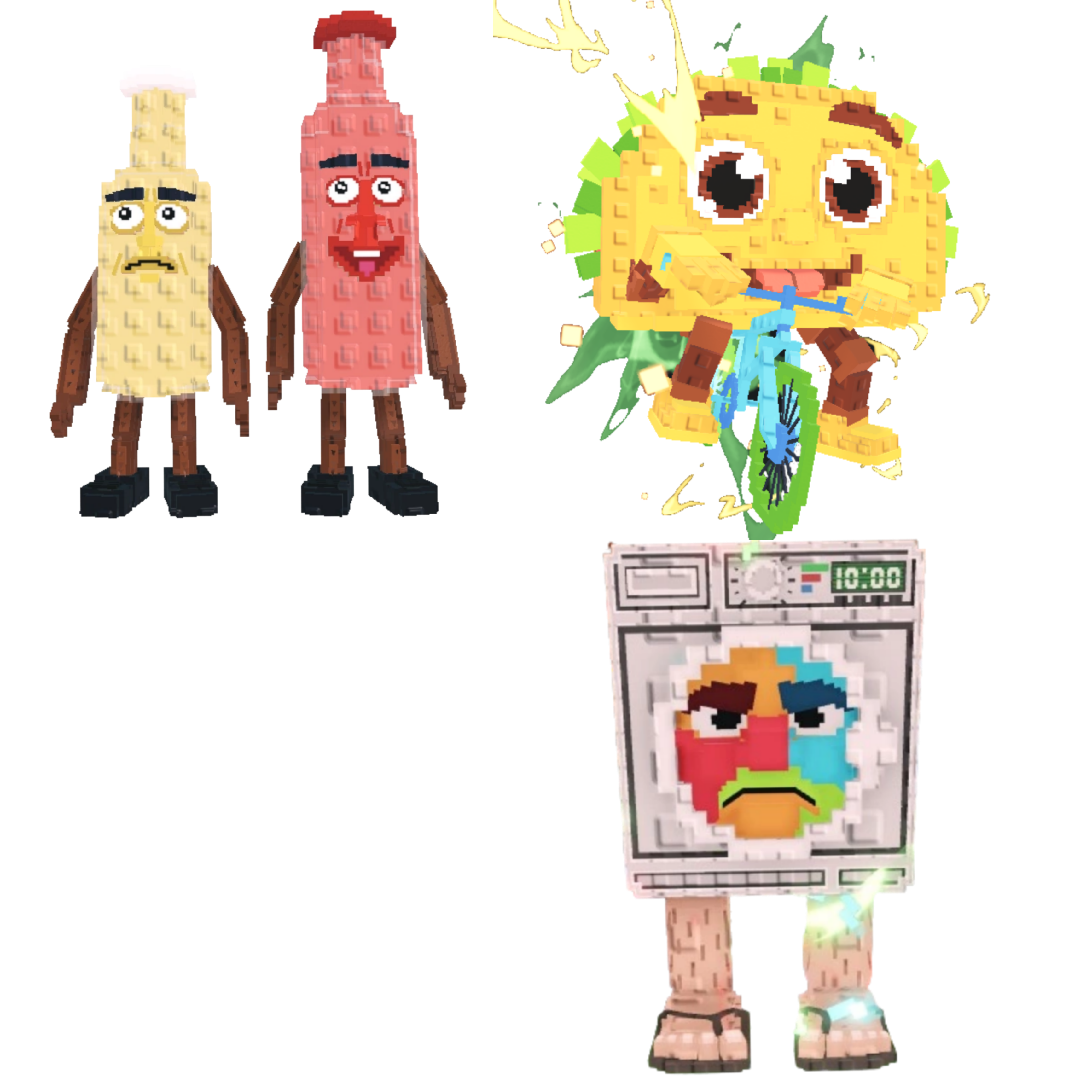 [BUNDLE] - 🌴 1x Ketchuru And Musturu 🌴  1x Tacorita Bicicleta 🌴 1x Lavadorito Spinito